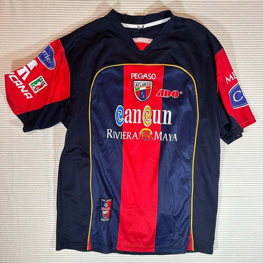 Atlanté FC 2007-2009 Home Soccer Jersey Garcis Cancun Riviera Maya Mexico